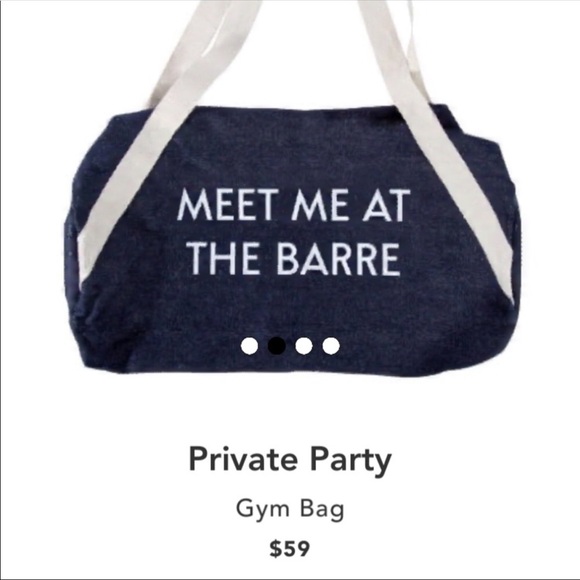 PRIVATE PARTY Handbags - 🌺 MEET ME AT THE BARRE Private Party gym bag